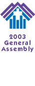 Graphic: Logo for the 2003 General Assembly.