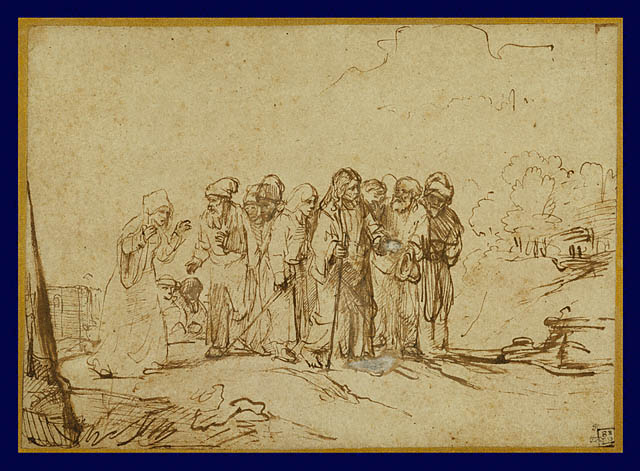 Christ & Woman / Rembrandt van Rijn