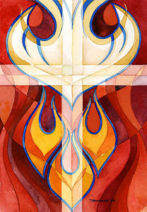 Pentecost Painting - Holy Spirit by Mark Jennings Pentecost Painting - Holy Spirit by Mark Jennings